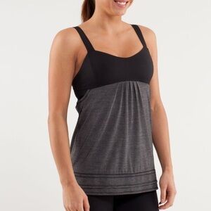 Lululemon Run: Back On Track Tank - Black, Size 4